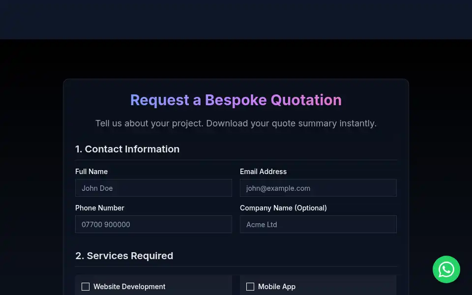 Screenshot of humaiwebs.com