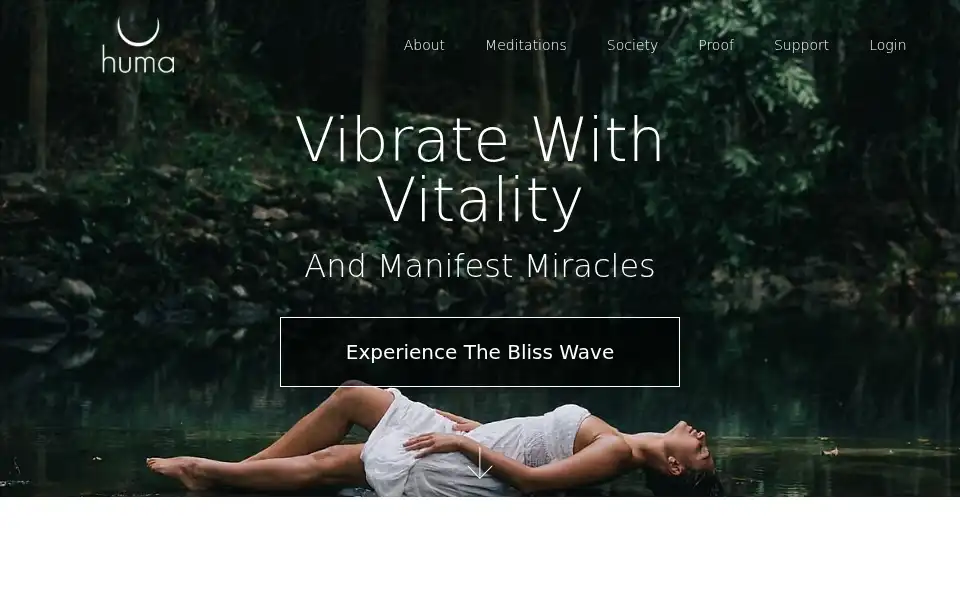 Screenshot of humameditation.com