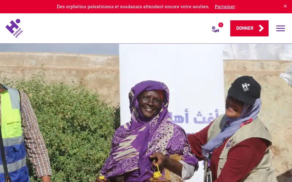 Screenshot of humanappeal.fr