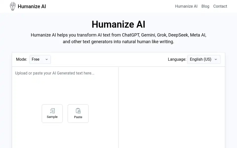 Screenshot of humanizeai.info