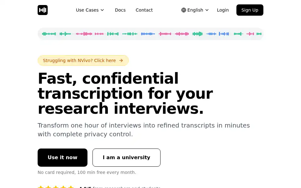 Screenshot of humanlogs.app