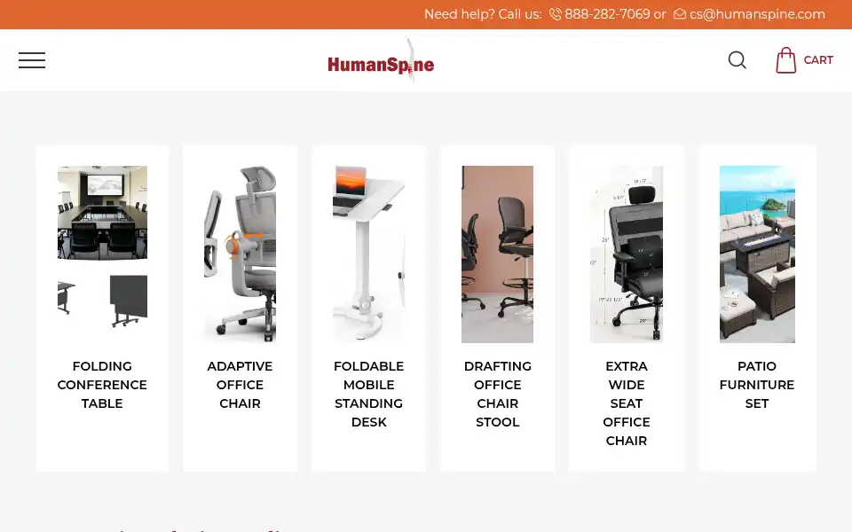 Screenshot of humanspine.com