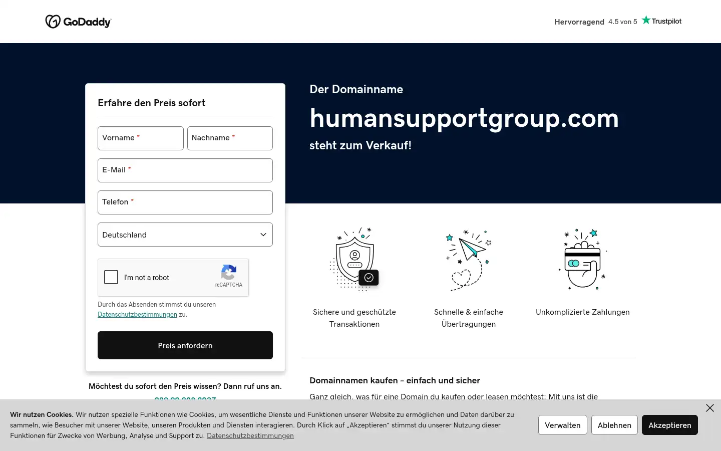 Screenshot of humansupportgroup.com