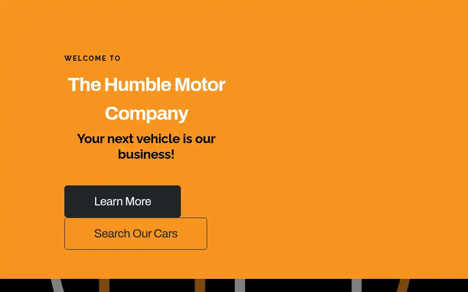 Screenshot of humblemotors.co.uk