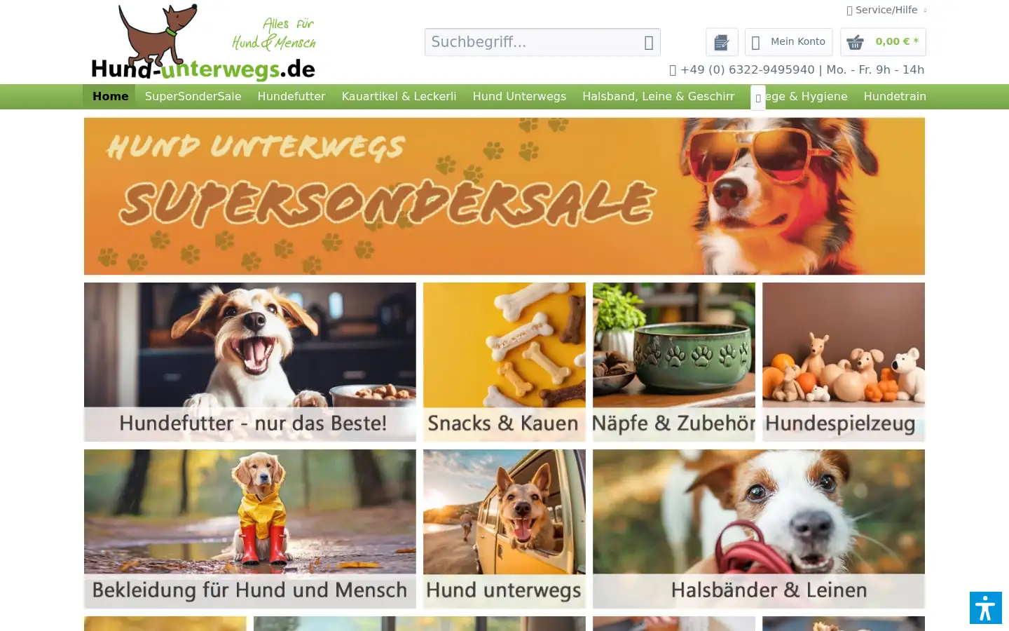 Screenshot of hund-unterwegs.de