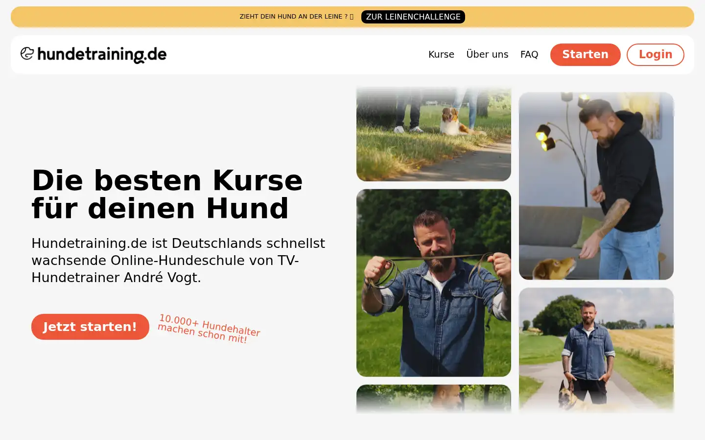 Screenshot of hundetraining.de