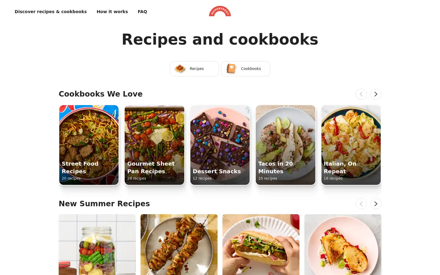 Screenshot of hungryroot.com