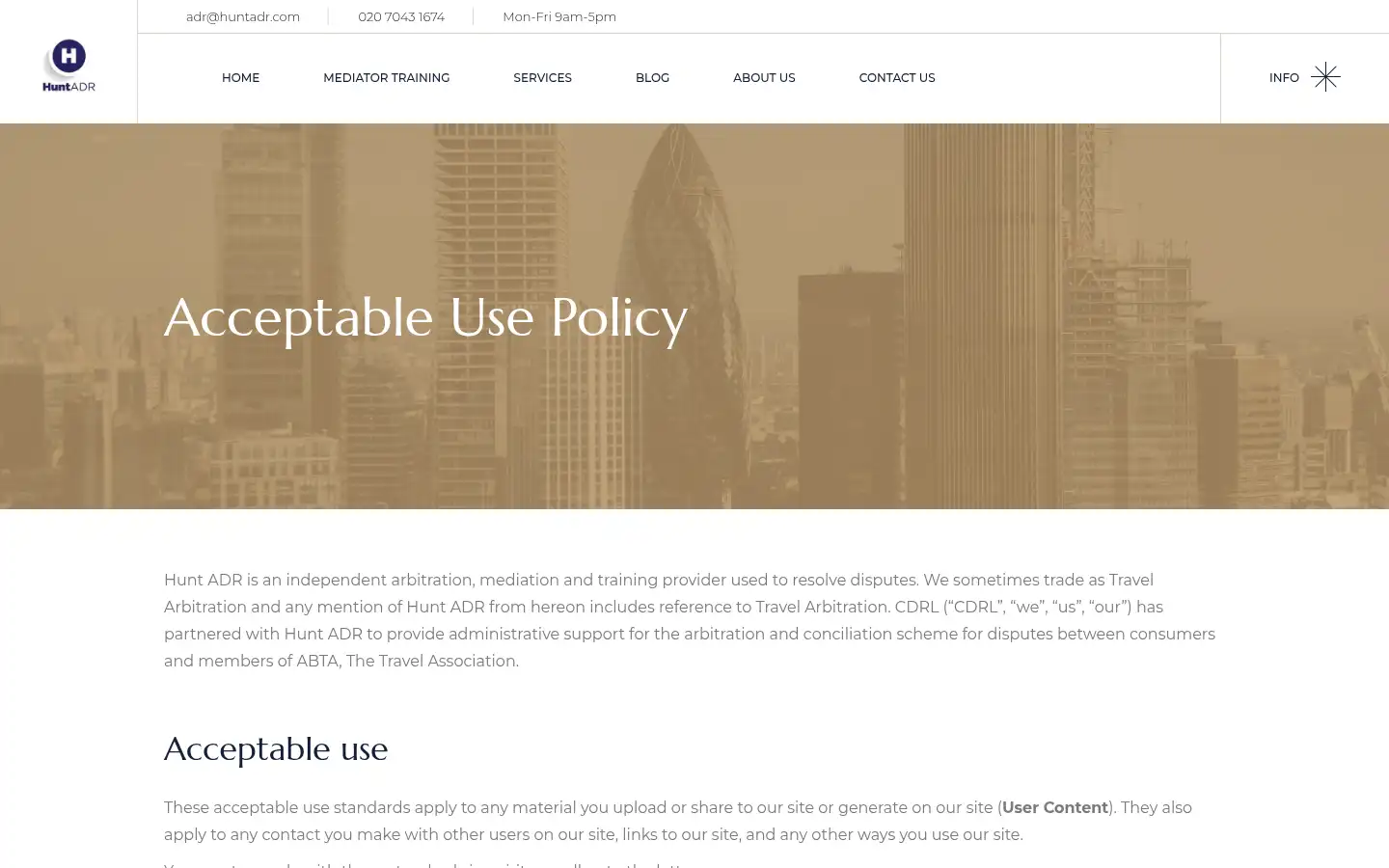 Screenshot of huntadr.com