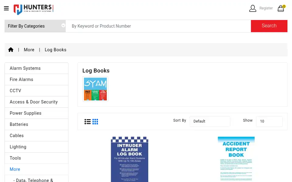 Screenshot of hunters-wholesalers.co.uk