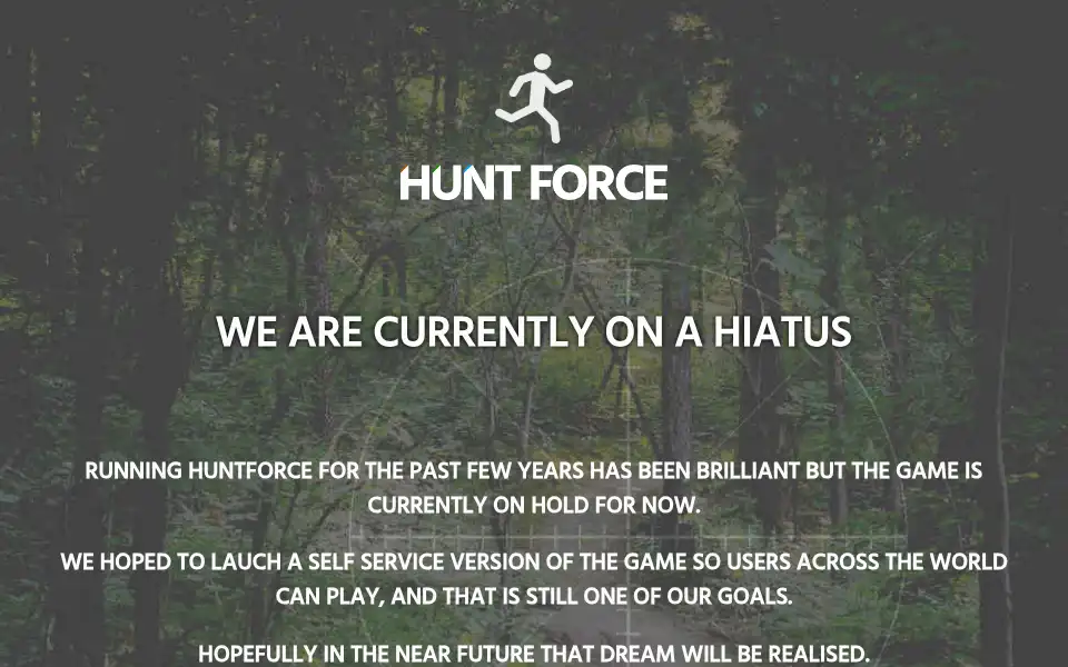 Screenshot of huntforce.co.uk