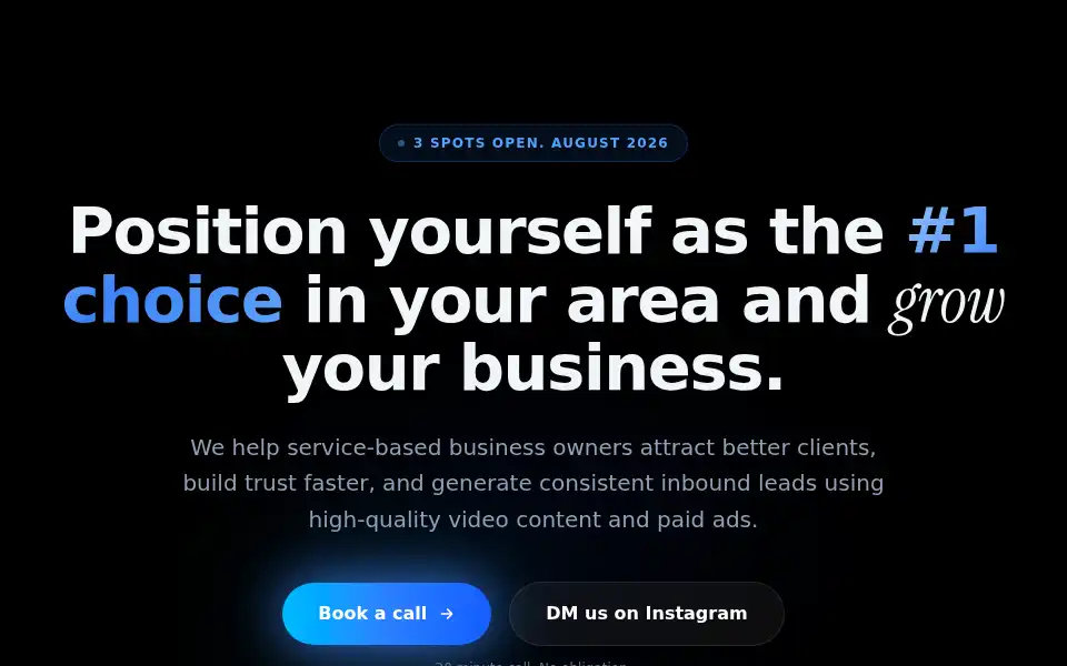 Screenshot of huntvisuals.com