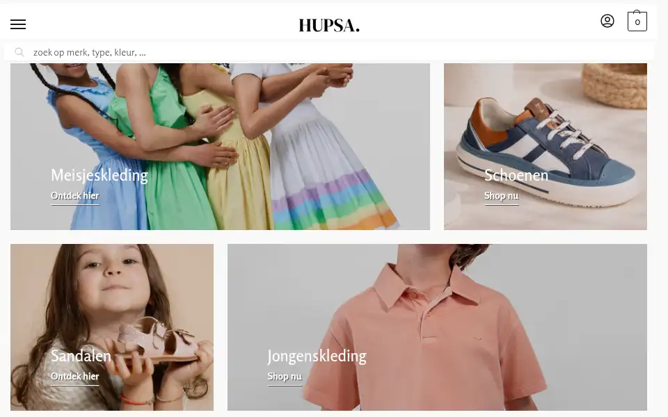 Screenshot of hupsa-kindermode.be