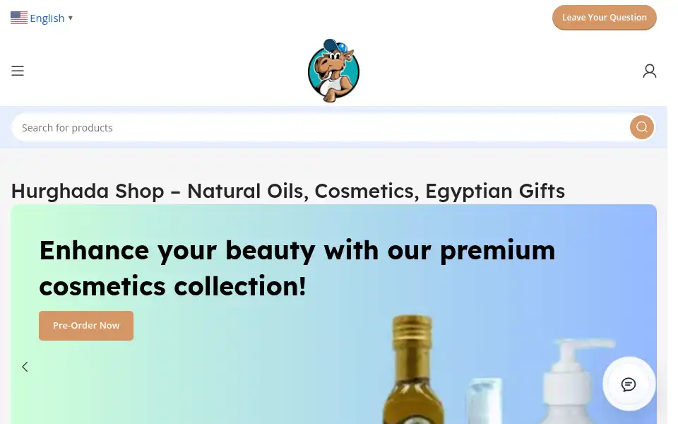Screenshot of hurghadashop.com