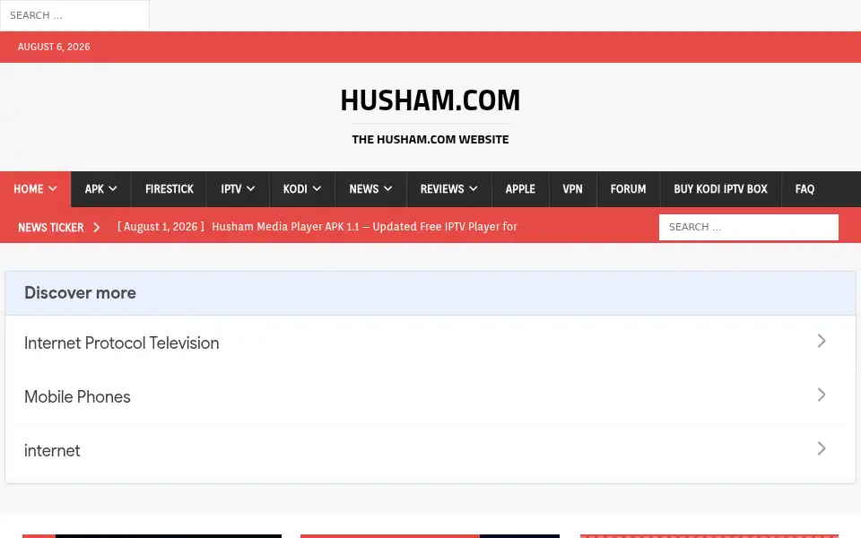 Screenshot of husham.com