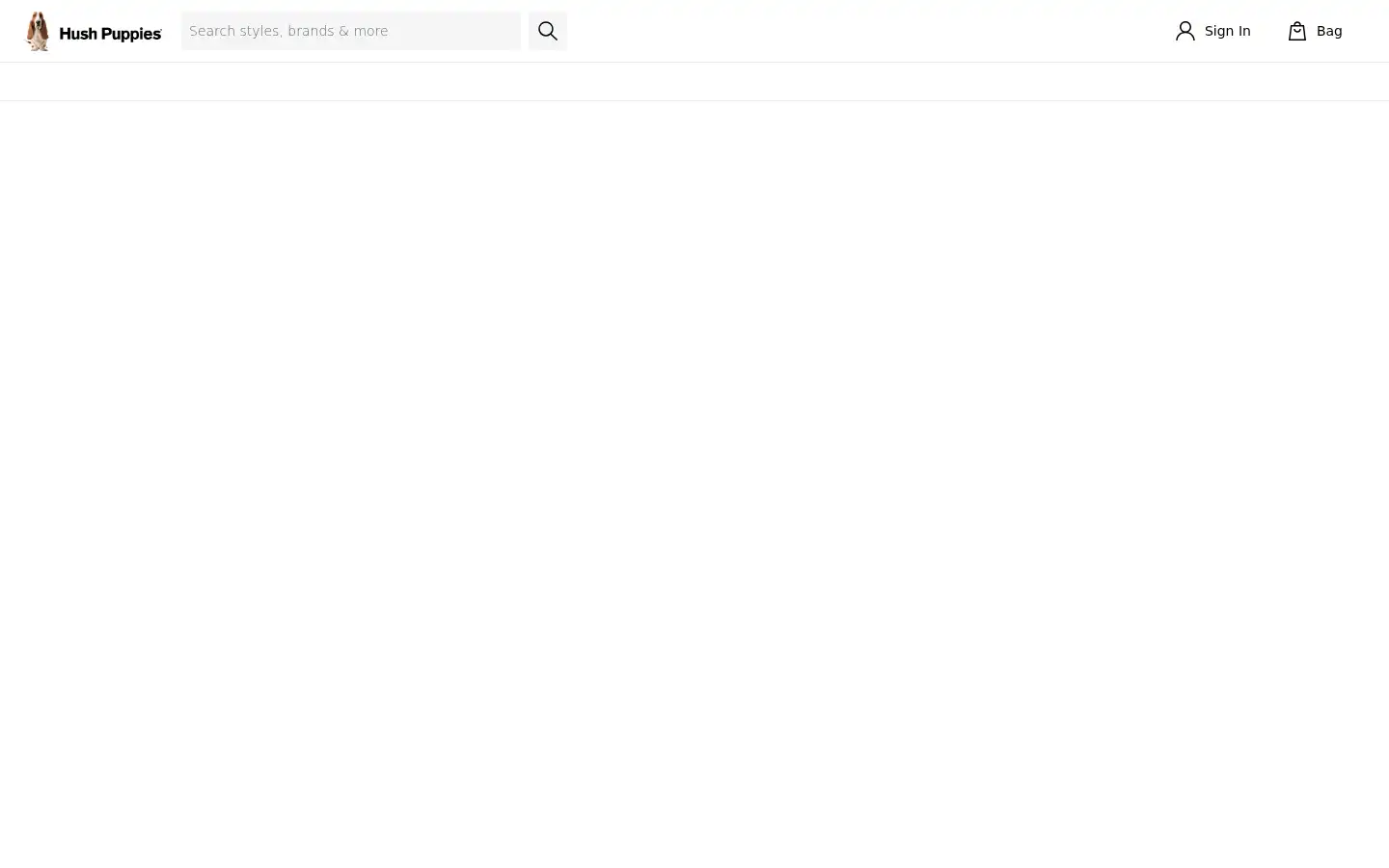 Screenshot of hushpuppies.com