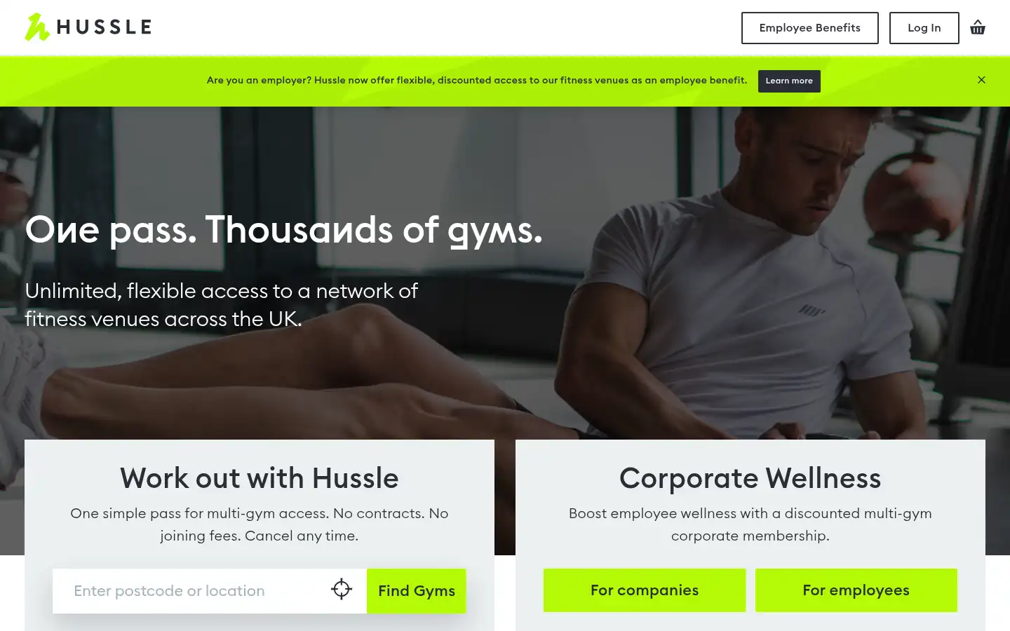 Screenshot of hussle.com