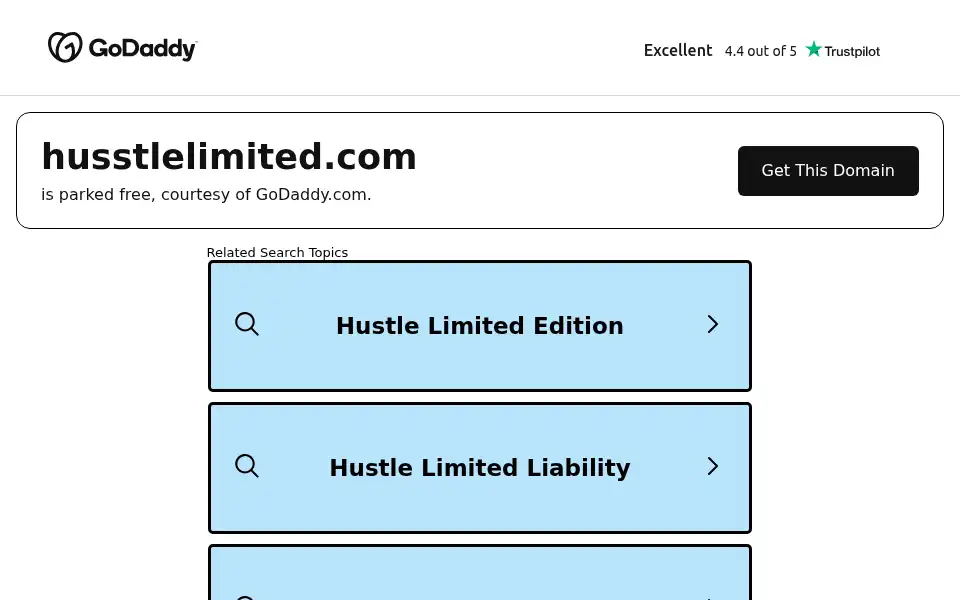 Screenshot of husstlelimited.com