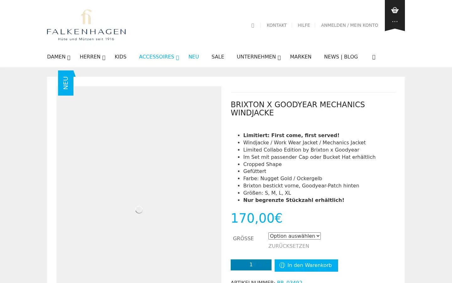 Screenshot of hut-falkenhagen.de
