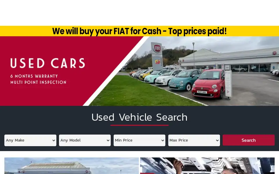 Screenshot of huttons-fiat.co.uk