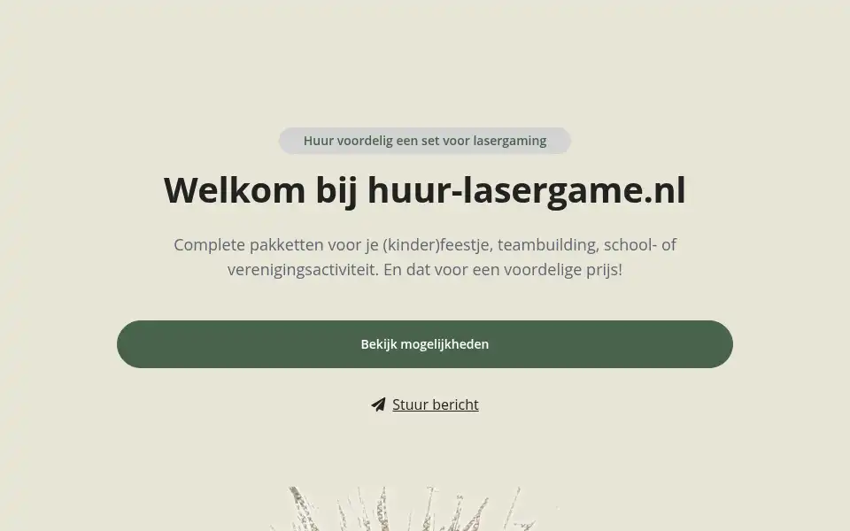 Screenshot of huur-lasergame.nl