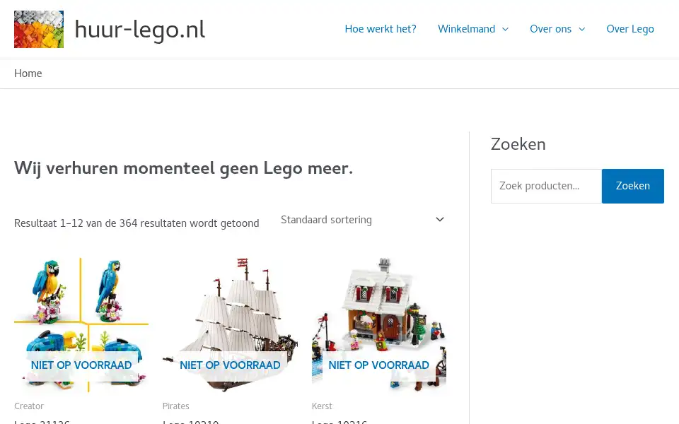 Screenshot of huur-lego.nl