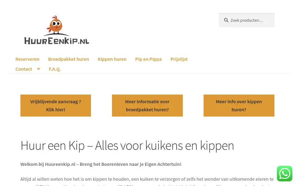 Screenshot of huureenkip.nl