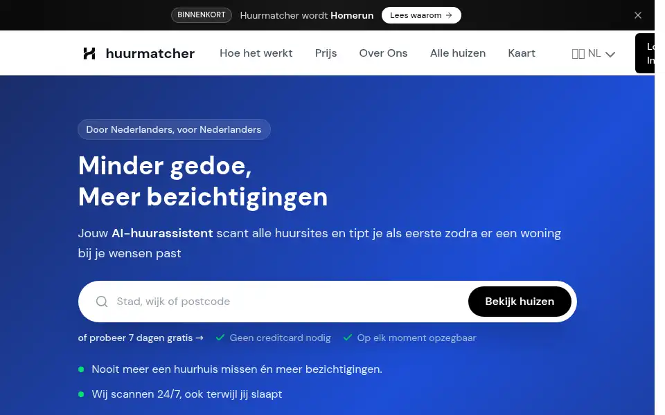 Screenshot of huurmatcher.nl