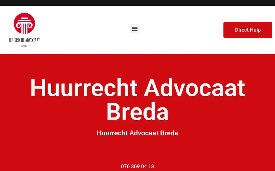 Screenshot of huurrechtadvocaatbreda.com