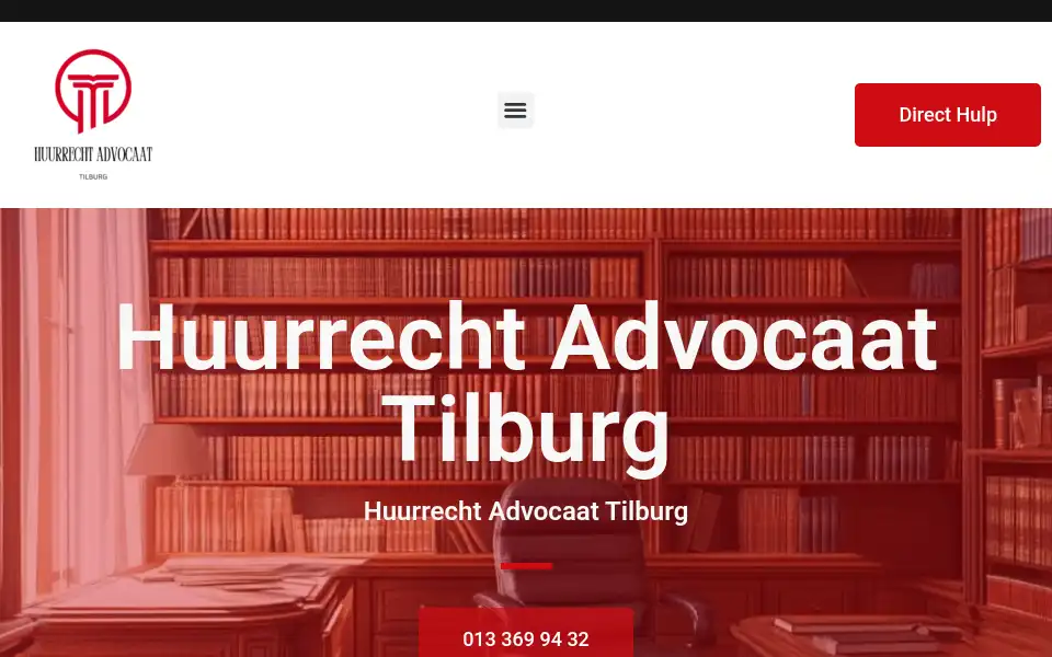Screenshot of huurrechtadvocaattilburg.com