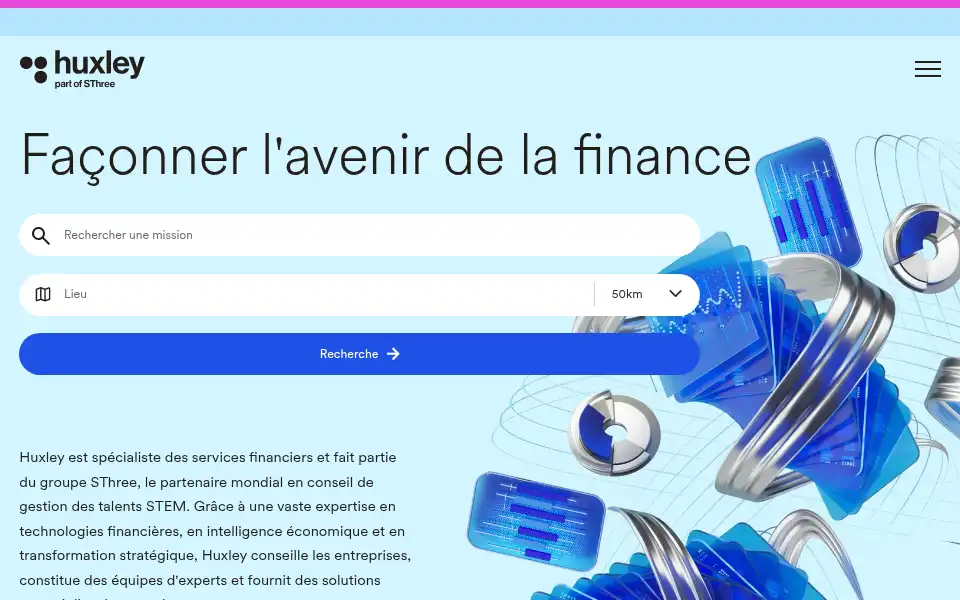 Screenshot of huxley.com