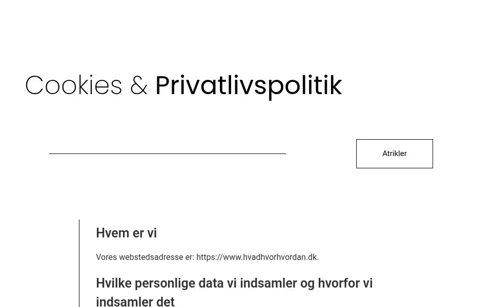 Screenshot of hvadhvorhvordan.dk