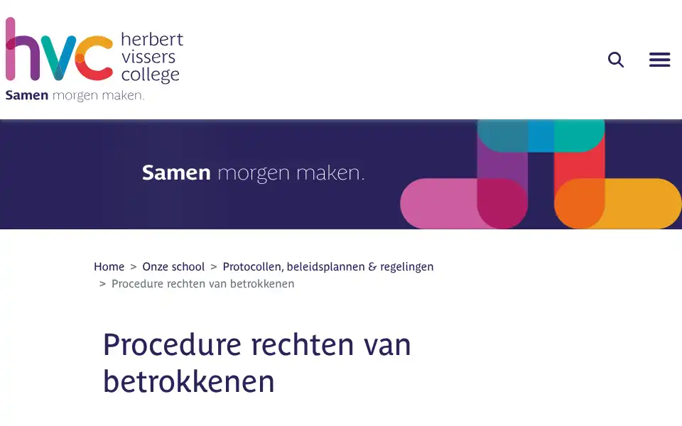 Screenshot of hvc.nl