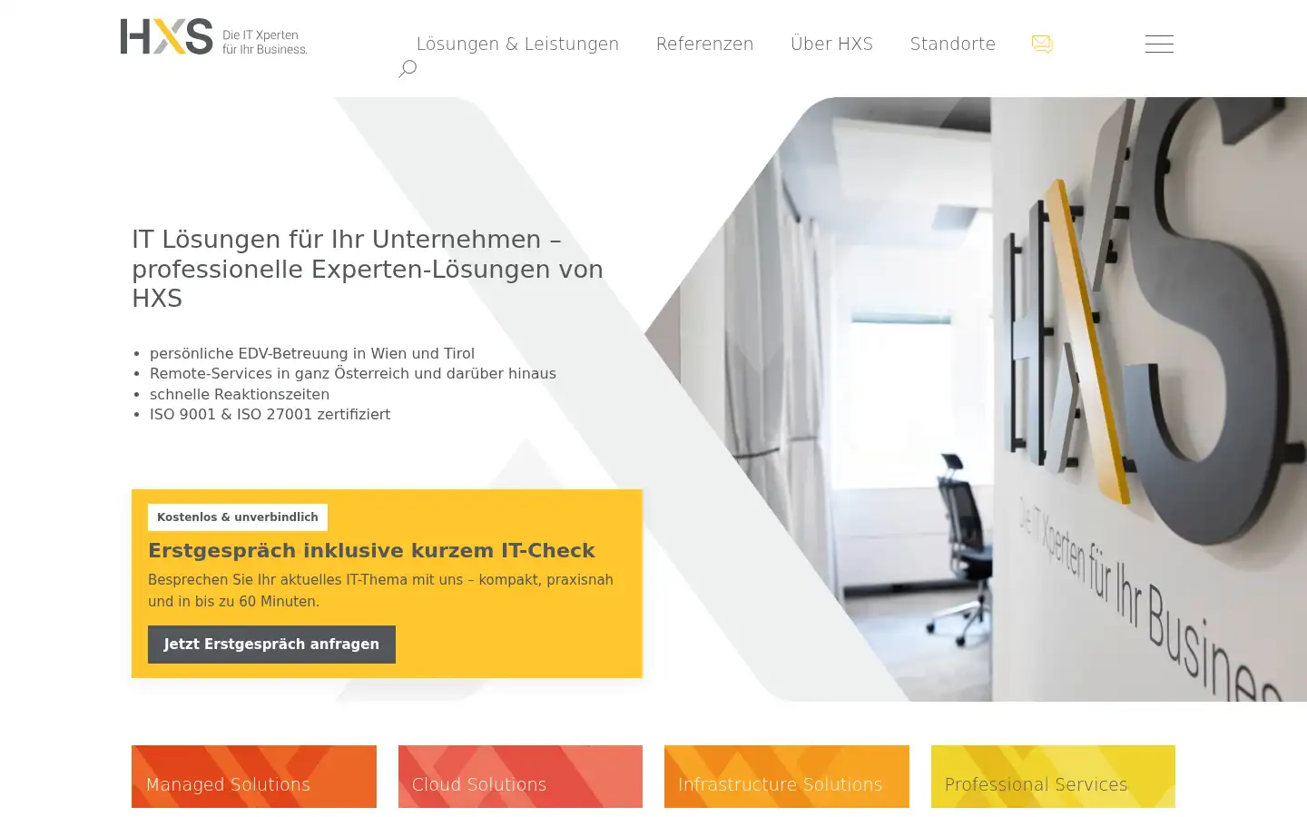 Screenshot of hxs.at