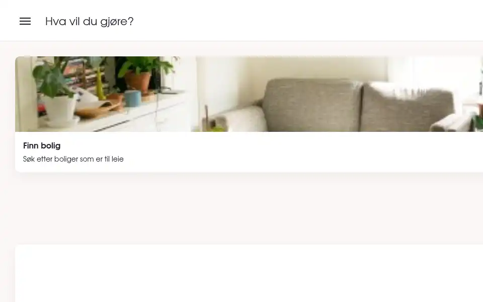 Screenshot of hybel.no