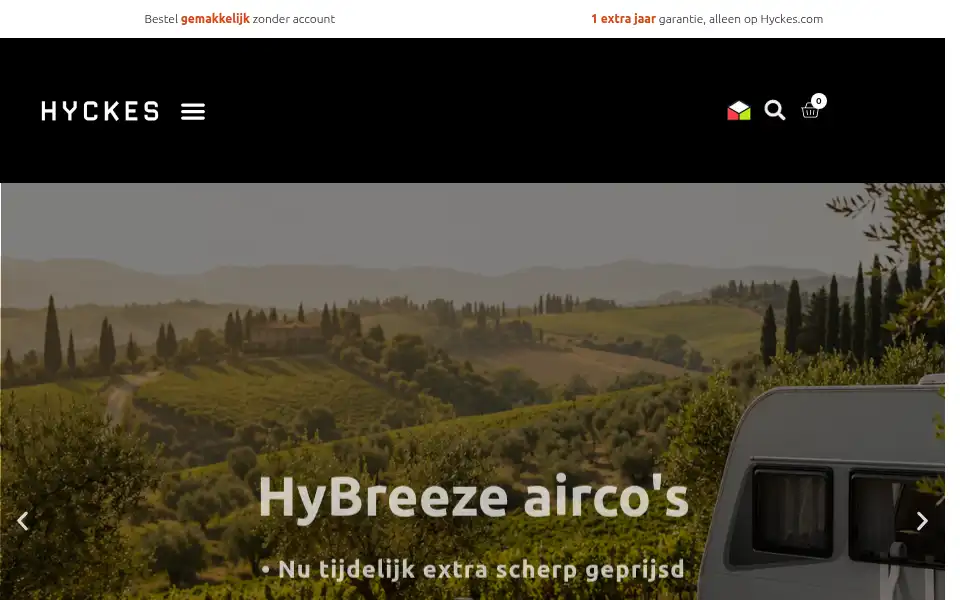 Screenshot of hyckes.com