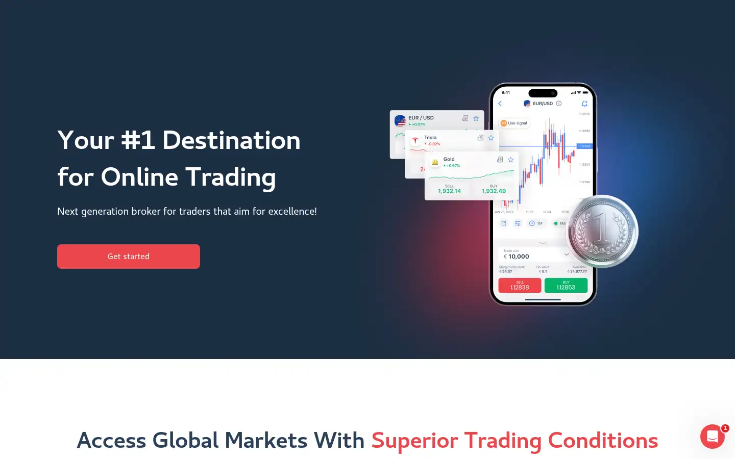 Screenshot of hycm.com