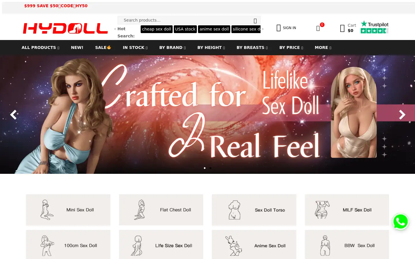 Screenshot of hydoll.net