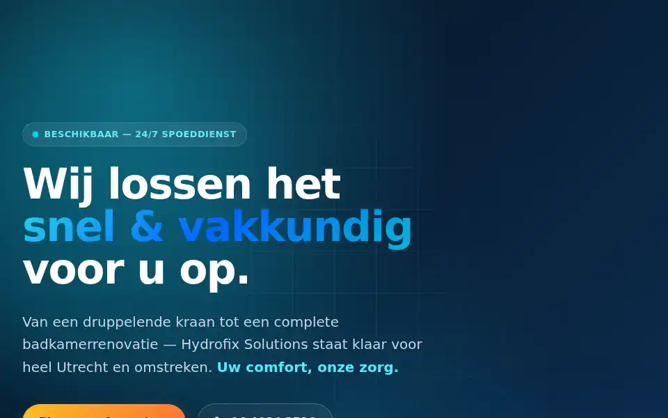 Screenshot of hydrofixsolutions.nl