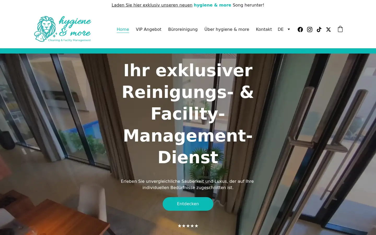 Screenshot of hygieneandmore.de