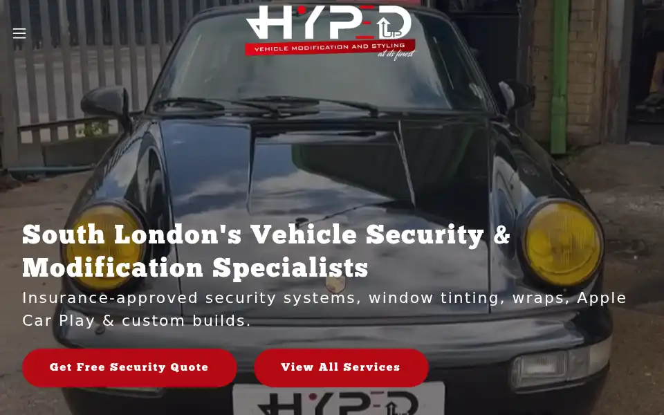 Screenshot of hypedup.uk