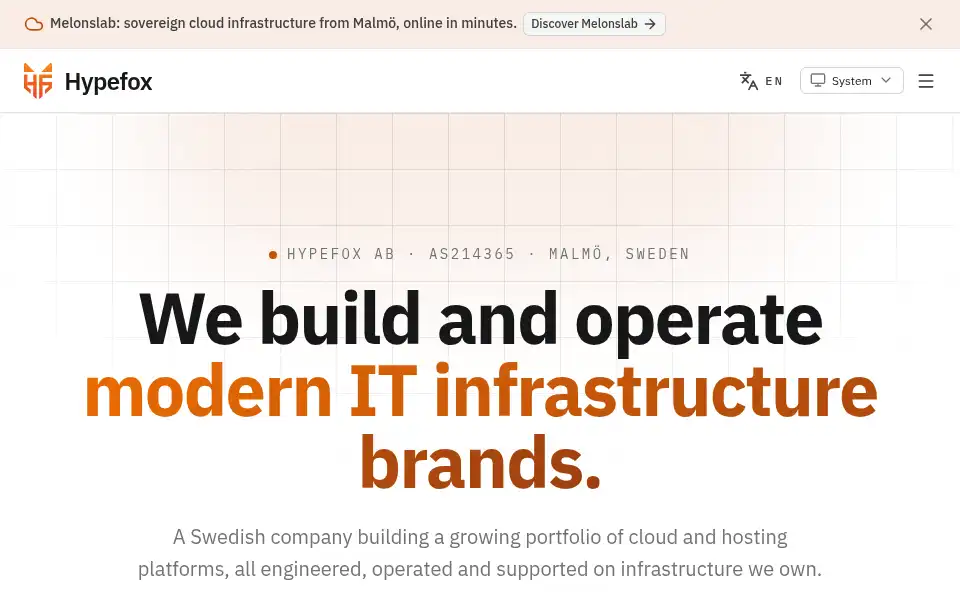 Screenshot of hypefox.net