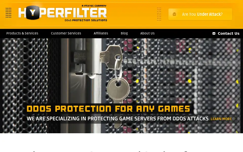 Screenshot of hyperfilter.com