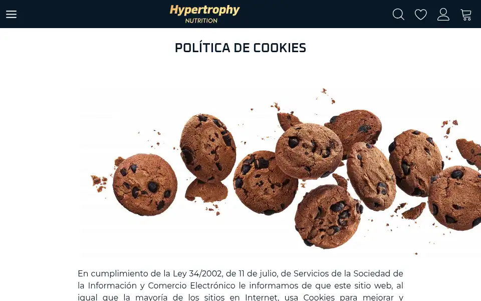 Screenshot of hypernutricion.com