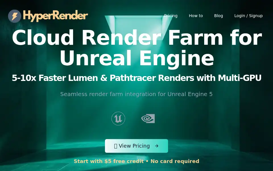 Screenshot of hyperrender.run