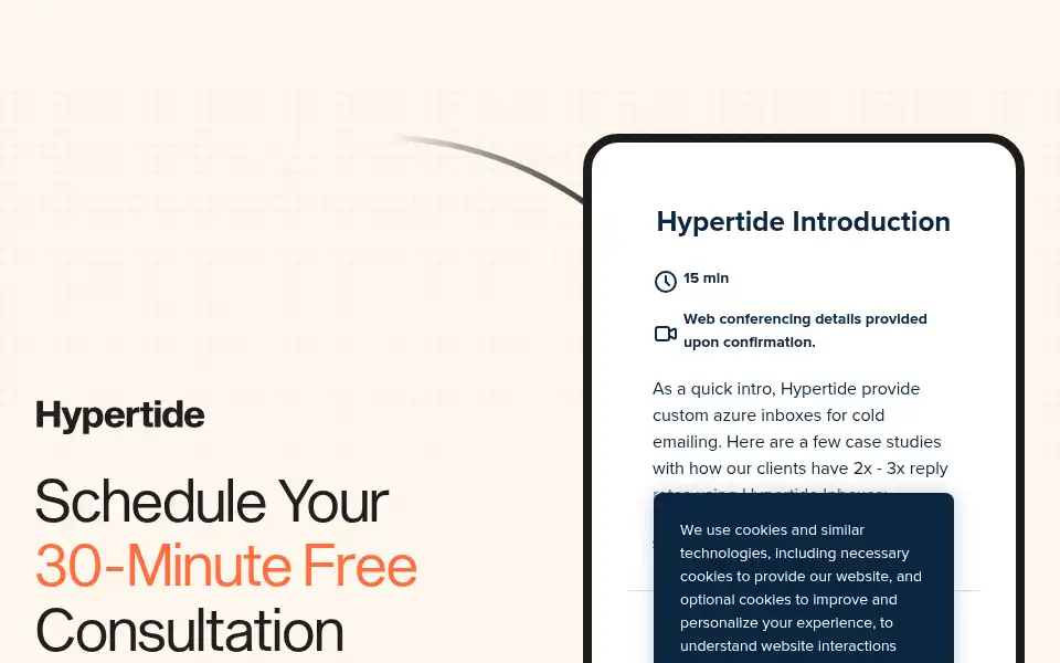 Screenshot of hypertide.io