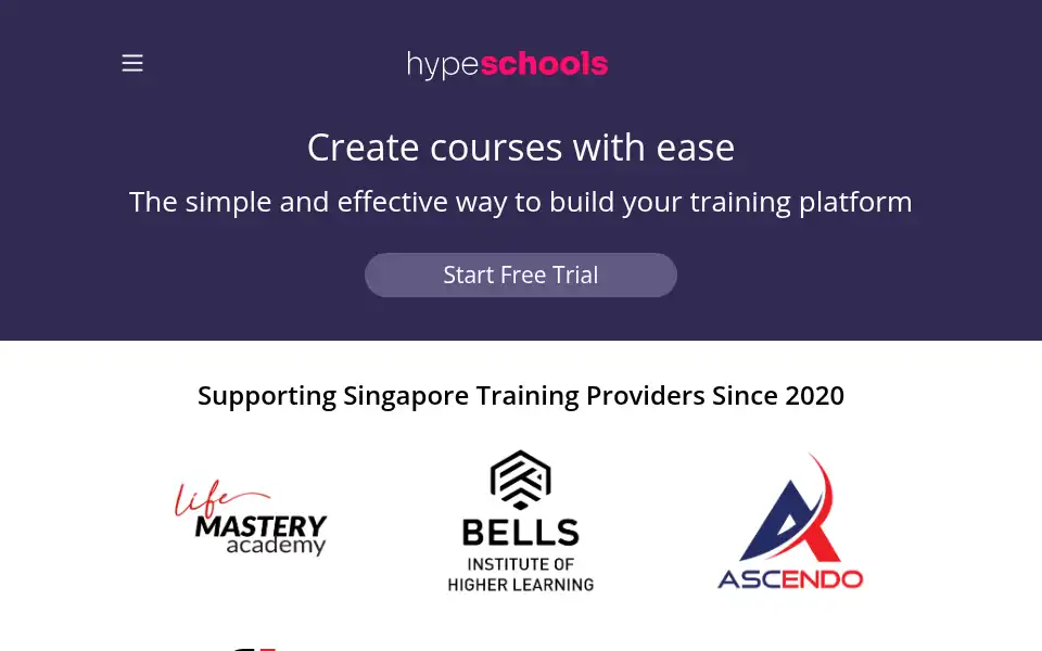 Screenshot of hypeschools.com