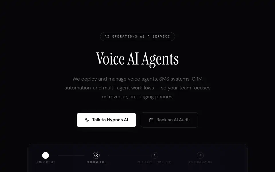 Screenshot of hypnos-ai.com