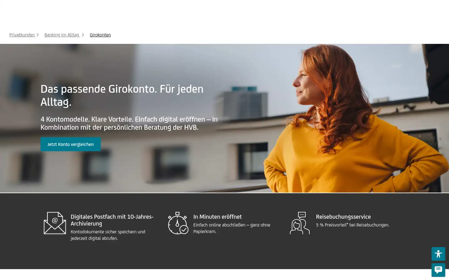 Screenshot of hypovereinsbank.de
