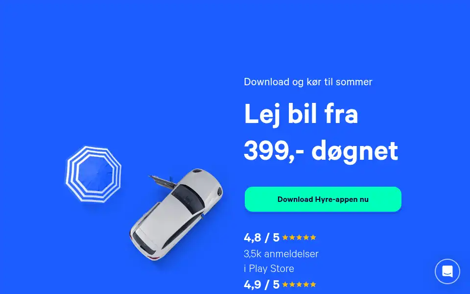 Screenshot of hyre.dk