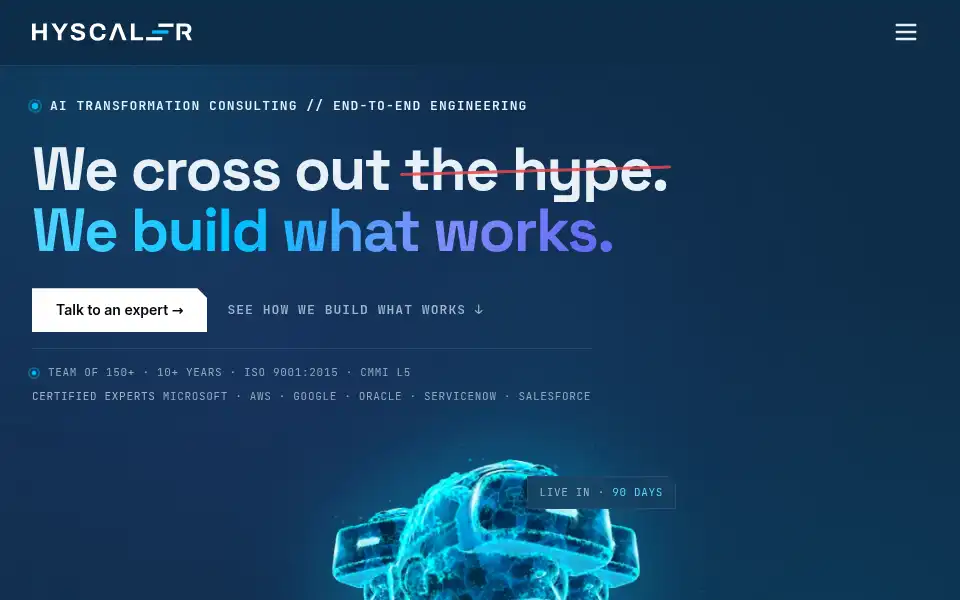 Screenshot of hyscaler.com